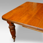 Edwardian walnut extending dining table - Image 19
