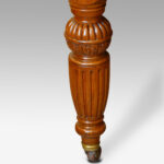 Edwardian walnut extending dining table - Image 8