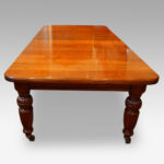 Edwardian walnut extending dining table - Image 7