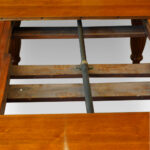 Edwardian walnut extending dining table - Image 3