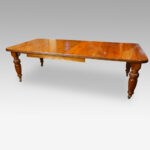 Edwardian walnut extending dining table - Image 2