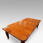 Edwardian walnut extending dining table - Image 5