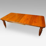 Edwardian walnut extending dining table - Image 6