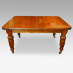 Edwardian walnut extending dining table - Image 4