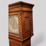 Edwardian walnut grandmother clock - Image 8