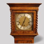Edwardian walnut grandmother clock - Image 2