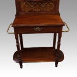 Edwardian walnut hallstand - Image 6