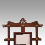Edwardian walnut hallstand - Image 4