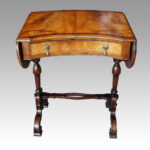 Edwardian walnut kidney shaped side table
