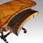 Edwardian walnut kidney shaped side table - Image 8