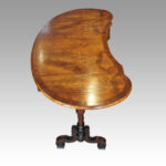 Edwardian walnut kidney shaped side table - Image 6