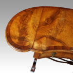 Edwardian walnut kidney shaped side table - Image 5