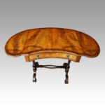 Edwardian walnut kidney shaped side table - Image 2