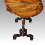 Edwardian walnut kidney shaped side table - Image 4