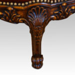 Edwardian walnut love seat - Image 9