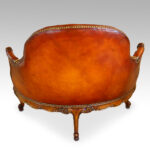 Edwardian walnut love seat - Image 6