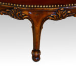 Edwardian walnut love seat - Image 7