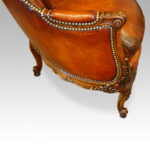 Edwardian walnut love seat - Image 5
