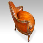 Edwardian walnut love seat - Image 4
