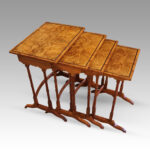 Edwardian walnut quartetto nest of tables