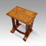 Edwardian walnut quartetto nest of tables - Image 5