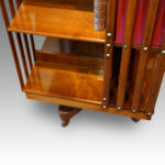 Edwardian walnut revolving bookcase - Image 3