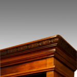 Edwardian walnut tall open bookcase Now Sold - Image 5