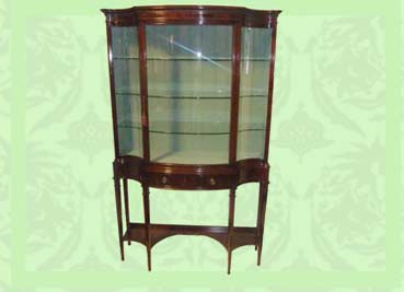 Edwardian_mahogany_shaped_display_cabinet_.jpg Edwardian Mahogany Shaped Display Cabinet - Image 1
