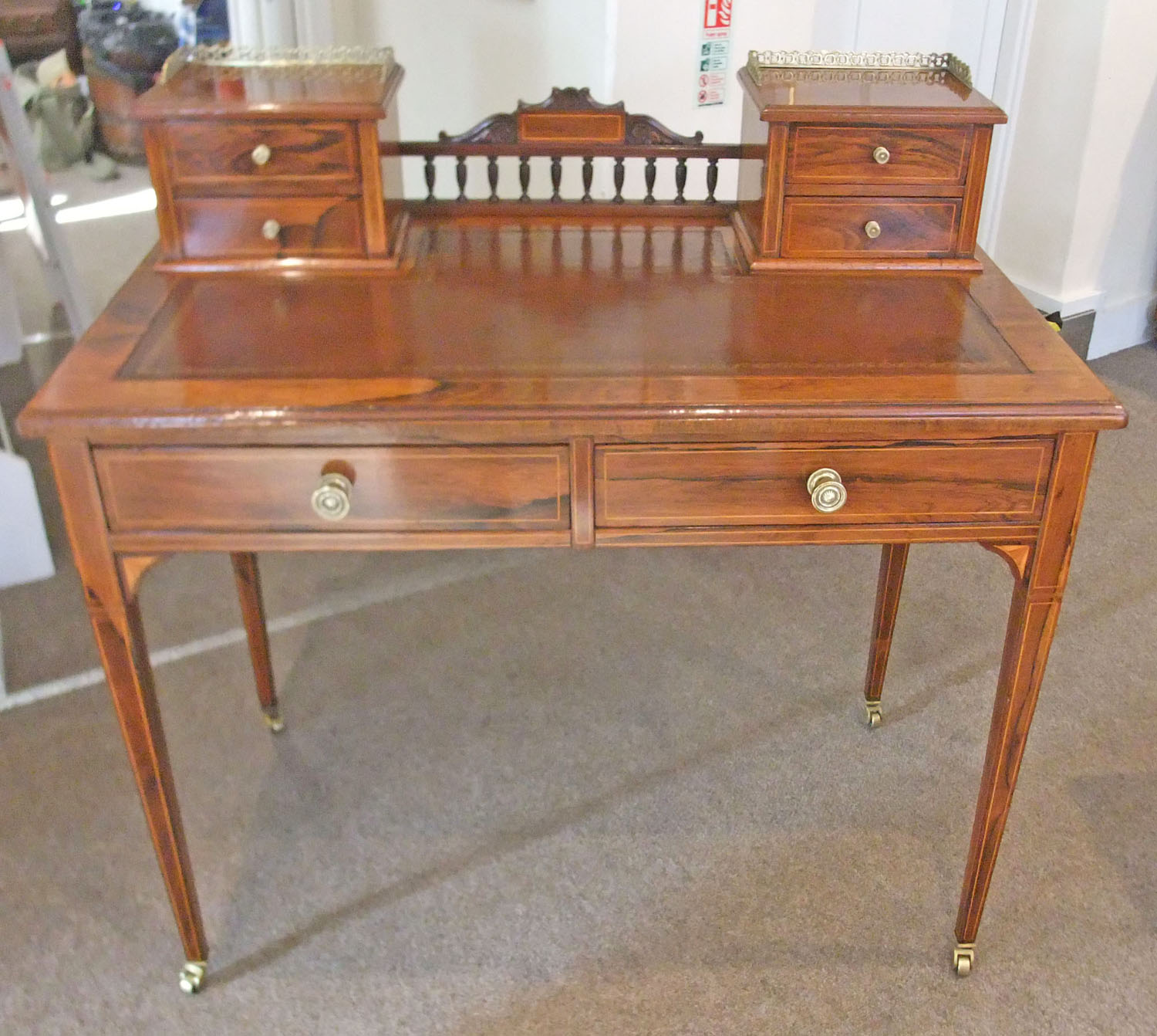 Edwardianinlaidbonheurdujour.jpg Edwardian Inlaid Rosewood Bonheur Du Jour Now Sold - Image 1