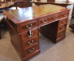 Edwardian Inlaid Mahogany Maple & Co Pedestal Desk - Image 3