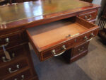 Edwardian Inlaid Mahogany Maple & Co Pedestal Desk - Image 2