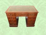 Edwardian Inlaid Mahogany Small Pedestal Desk NOW SOLD - Image 2