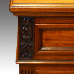 Edwards & Roberts walnut pedestal desk - Image 12