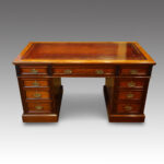 Edwards & Roberts walnut pedestal desk - Image 13