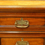 Edwards & Roberts walnut pedestal desk - Image 9