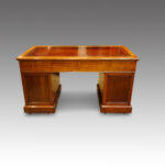 Edwards & Roberts walnut pedestal desk - Image 2