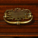 Edwards & Roberts walnut pedestal desk - Image 4