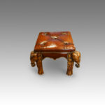 Elephant leather coffee stool - Image 5