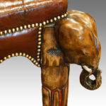 Elephant leather coffee stool - Image 2