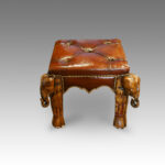 Elephant leather coffee stool