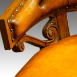 Mahogany tub shaped Desk Chair - Image 5