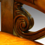 Mahogany tub shaped Desk Chair - Image 4