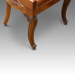 Empire revival mahogany tub shaped desk chair - Image 4