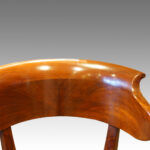 Empire revival mahogany tub shaped desk chair - Image 12