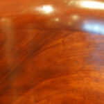 Empire revival mahogany tub shaped desk chair - Image 5