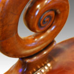 Empire revival mahogany tub shaped desk chair - Image 10