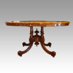 Fine Victorian burr walnut coffee table - Image 4