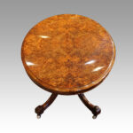Fine Victorian burr walnut coffee table - Image 2
