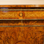 Magnificent Victorian inlaid walnut credenza - Image 8