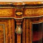Magnificent Victorian inlaid walnut credenza - Image 9